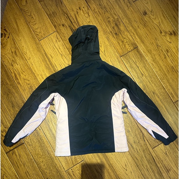 Roots Canada Black and Pink Ski Jacket, Woman’s size small. - Picture 2 of 6